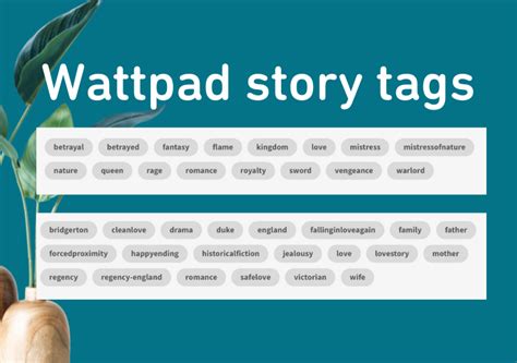 literitica tags|story tags